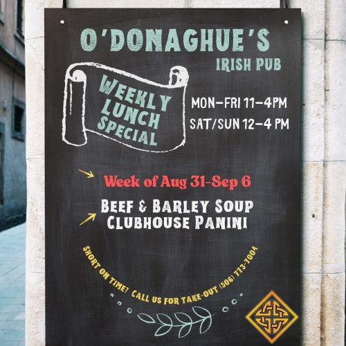 Beef & Barley Soup, Clubhouse Panini Beef & Barley Soup, Clubhouse Panini