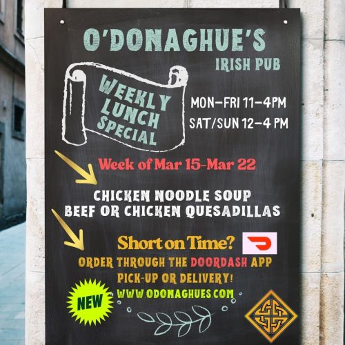 Chicken Noodle and Quesadillas