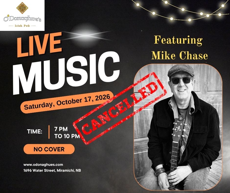 Mike Chase Cancelled for Oct. 17