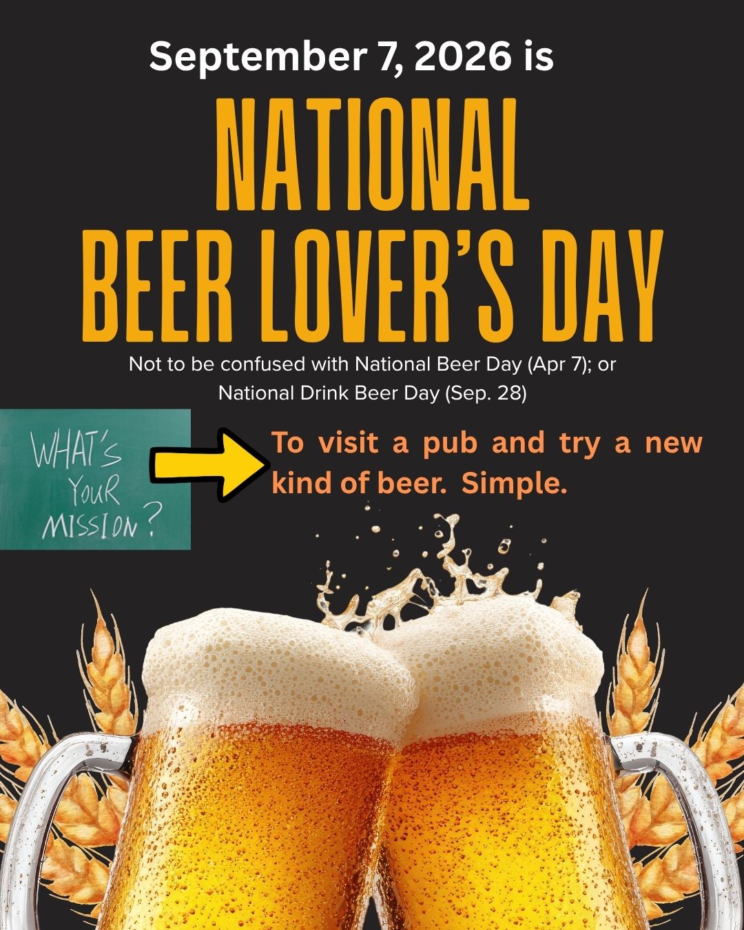 National Beer Lover's Day